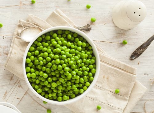 أنواع الخضروات التي تحتوي على البروتين Green-peas